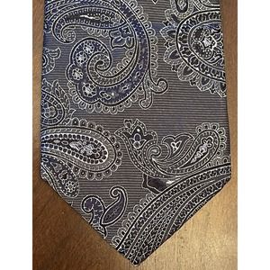 Nordstrom Gray Blue 100% Silk Men’s Neck Tie Made In China
